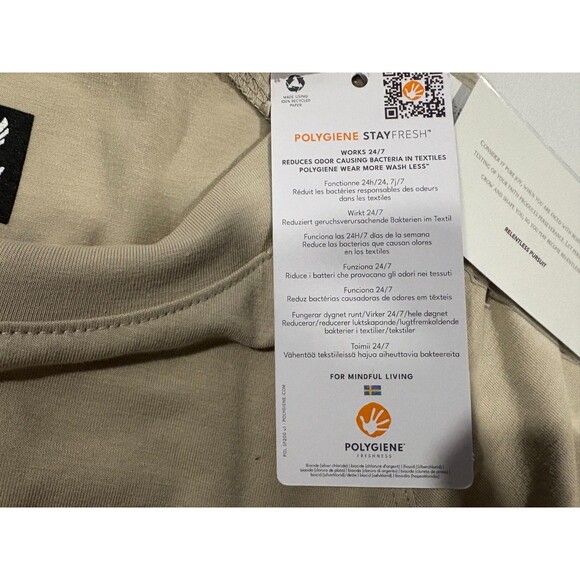 ASRV Mens 834 Supima Stretch Athletic Activewear Tee T-Shirt Chai Sz S NWT 919 - Picture 12 of 16